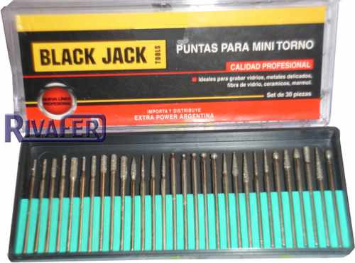 Imagen 3 de 9 de Fresas Diamantadas Minitorno Set X 30 Decker-dremel Prof.
