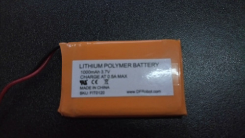 Bateria Lipo 3.7v Polymer Lithium Ion Battery - 1000mah