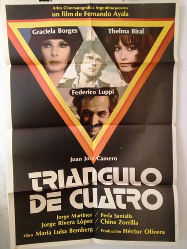 Afiche De Cine Original - Triangulo De 4