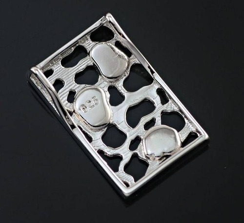 Imagen 3 de 3 de Dije Mujer Opalo Azul Blanco Rosa Plata Chapa 925 Regalo