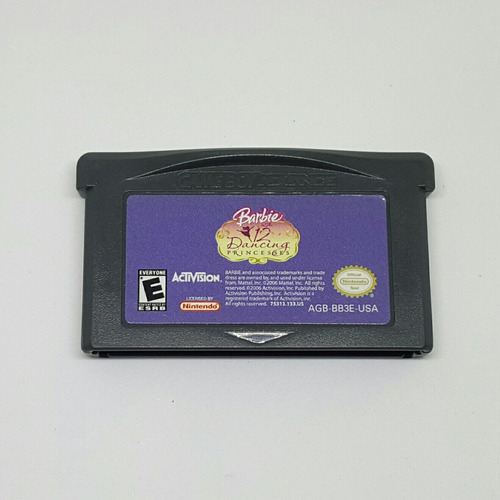 Barbie 12 Dancing Princesses Game Boy Advance, Ds Lite