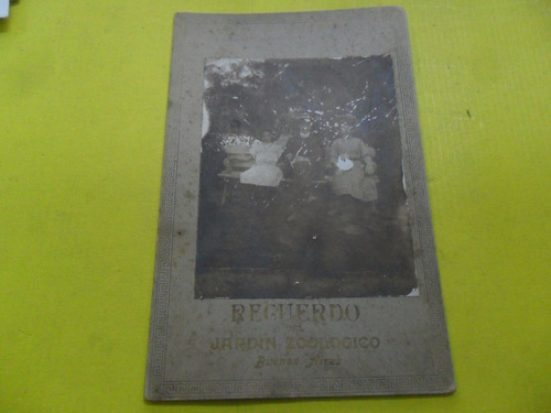 Antigua Tarjeta Postal Recuerdo Jardin Zoologico Buenos Aire