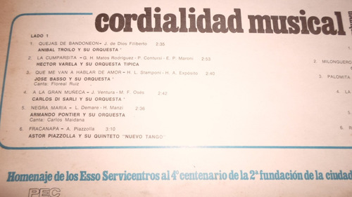 Anibal Troilo Julio Sosa Astor Piazzolla Jose Basso * Vinilo