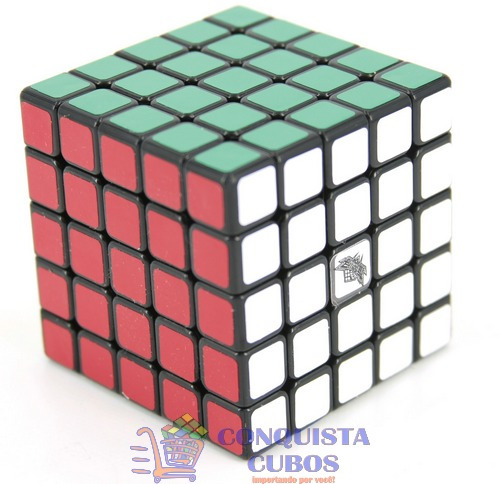 Cubo Mágico 5x5x5 Cyclone Boys Preto Profissional Promoção