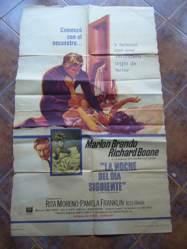 Poster De Cine / La Noche Del Dia Siguiente / Marlon Brando