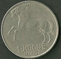 5179  Noruega - 1 Krone 1971