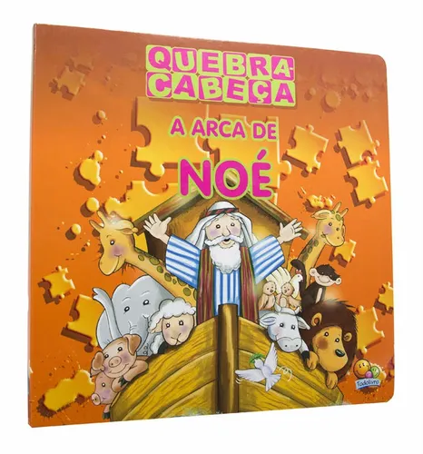 Jogo Quebra Cabeça Infantil A Arca De Noé 2 Em 1 60pçs