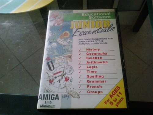 Antigo E Raro Software Educativo Original Do Commodore Amiga