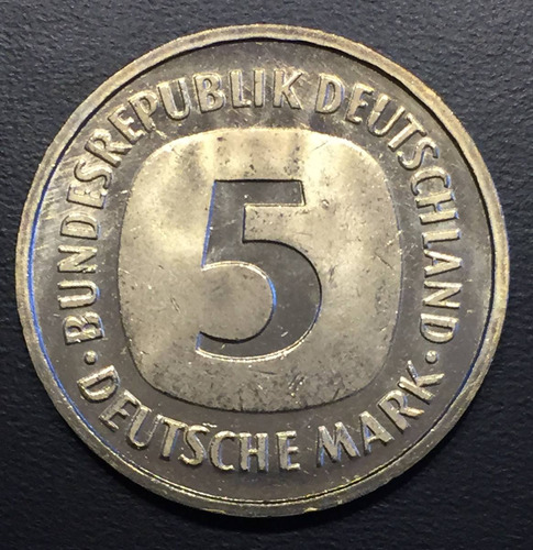 Ale336 Moneda Alemania Federal 5 Mark 1988 F Unc-bu Ayff