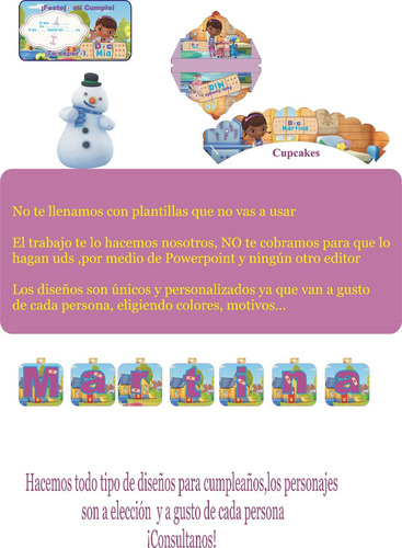 Doctora Juguete Kit De Cumpleaños Imprimibles Personalizados