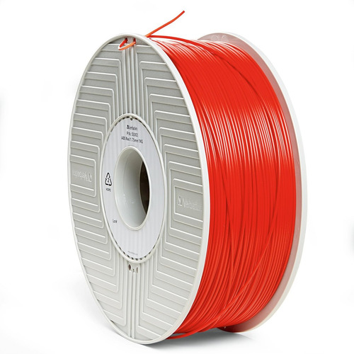 Carrete De Filamento Abs 3d De 1,75 Mm 1 Kg - Rojo - 55003