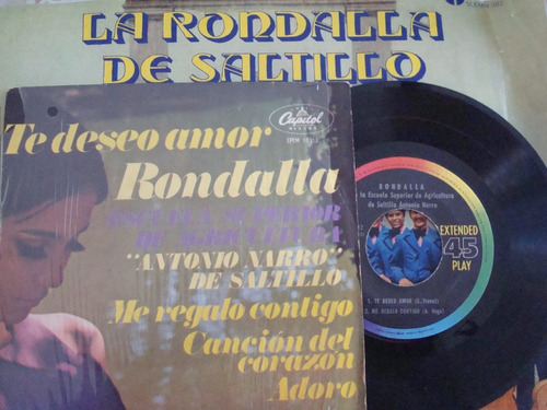 La Rondalla De Saltillo Te Deseo Amor--disco De 45 R.p.m