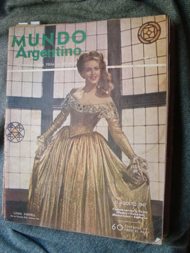 Revist Mundo Argentino 1910 27/8/47 Linda Darnell Desi Clary