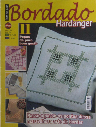 Bordado Hardanger - Revista Feito Em Casa - Ed 54