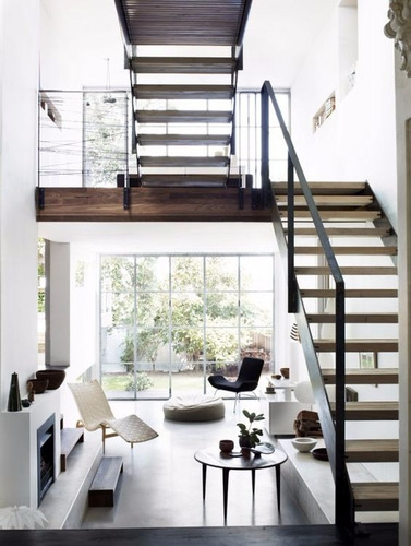 Escalera Hierro Metal Madera | D I S E Ñ O | - Simplestuff