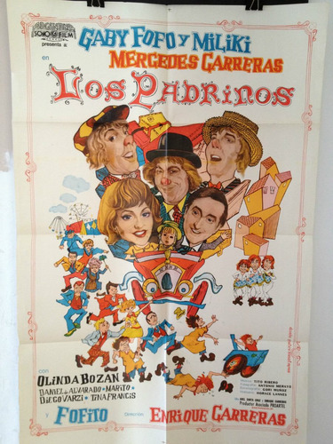Afiches De Cine - Los Padrinos - Gaby, Fofo Y Miliki