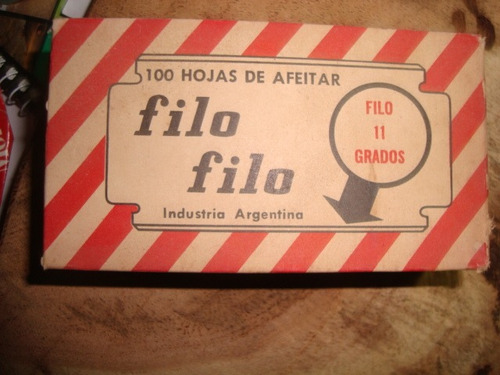 Hojas De Afeitar Filo Filo Navajitas Vintage Argentina