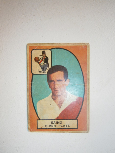 Sainz - River Plate  - Figurita Tarjetón Campeón 66