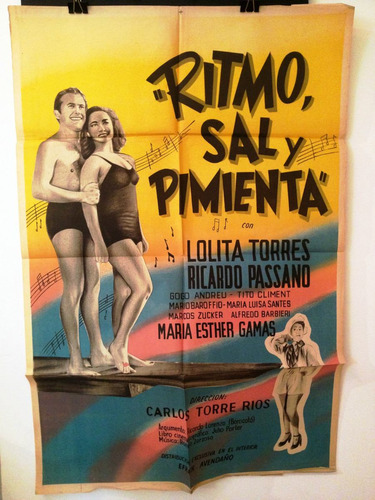 Afiche De Cine Original - Ritmo, Sal Y Pimienta