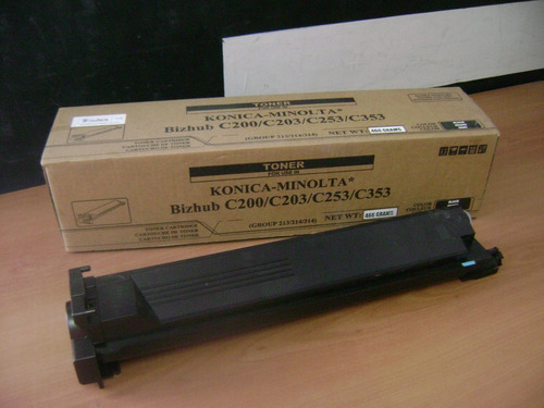 Toner Bizhub C200 C203 C253 C353 Compatible Konica Negro