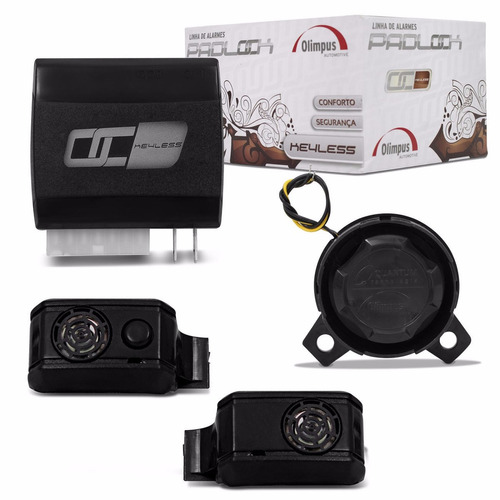 Alarme Para Carro Olimpus Keyless 2 Sensor Sirene Central