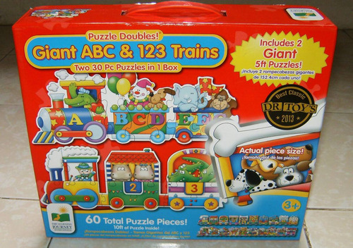 Rompecabezas Gigante Doble Piso Tren Abecedario Minnie Mouse
