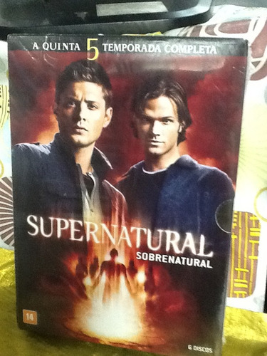 Dvd Supernatural Sobrenatural 5ª Temporada 6 Discos