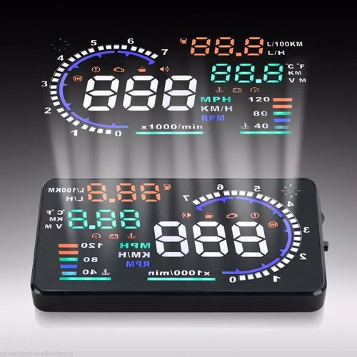 Hud Head Up Display Universal Carro Obd2 Velocímetro Digital