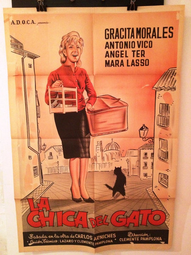 Afiches De Cine - La Chica Del Gato - Gracita Morales