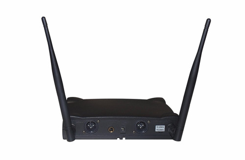 Imagem 4 de 5 de Microfone Lyco Uh02 Mm Uhf Sem Fio Duplo Mão/mão Com Maleta