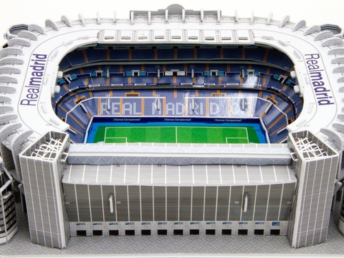 Maqueta Estadio 3d Para Armar Con Luces! Cancha Real Madrid