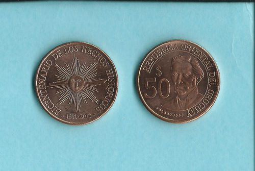 Moneda Uruguay Nueva Serie 50 Pesos S/c