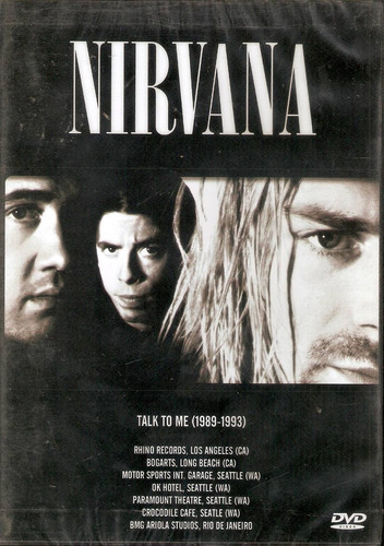 Dvd Nirvana - Talk To Me / 1989-1993 