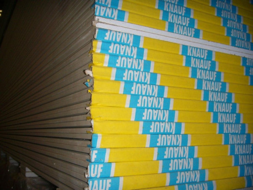 Placa Yeso Knauf 9,5mm 1,20x2,40 Mts Simil Durlock Maderwil