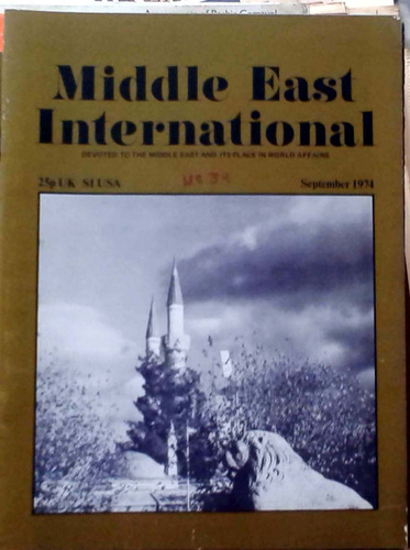 Middle East International - Sep 1974 N°39 London 34p Buen Es