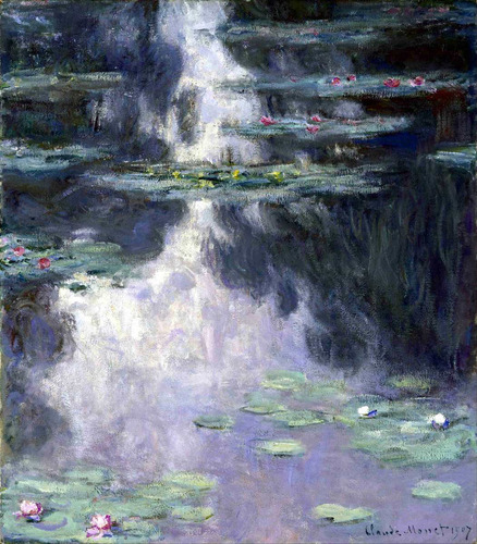 Lienzo Tela Canvas Claude Monet Lirios De Agua 1881 60 X 50