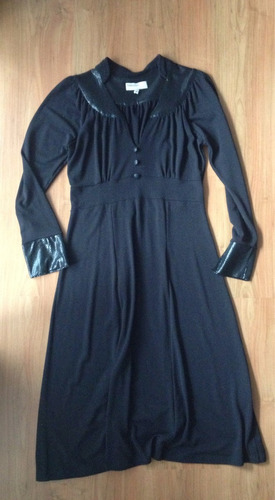 Vestido Perry Ellis Talla M Negro Manga Larga