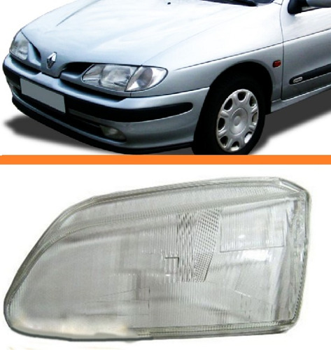 Lente Farol Scenic / Megane 96 97 98 99 00 Esquerdo