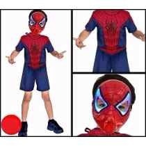 Fantasia Infantil Curta Homem Aranha 2 Spiderman Original