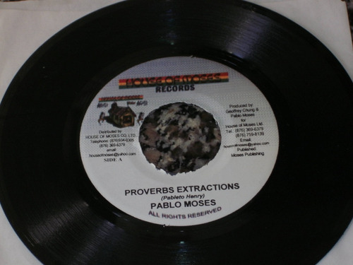 Pablo Moses Dub Reggae Roots Jamaica 7'' Simple Vinilo Orig