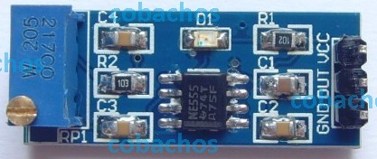 Generador De Pulsos Ne555 De Frecuencia Ajustable,  Arduino