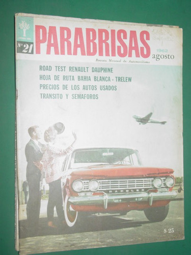 Revista Parabrisas 21 Road Test Renault Dauphine Autos Usado