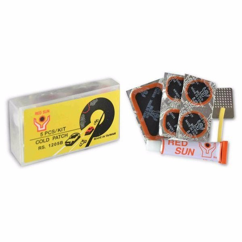 Imagen 1 de 1 de Kit Parche Y Solución Para Reparar Bicicletas Red Sun