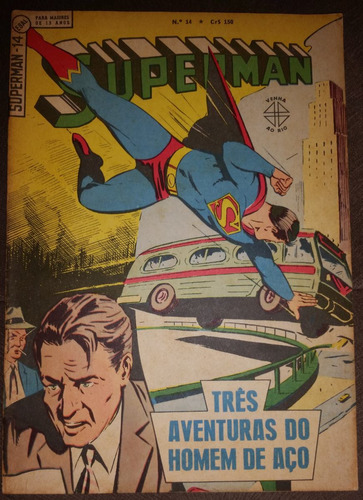 Gibi Superman Nº 14 Editora Ebal 1965 - Original Da Época