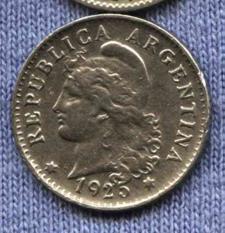 Argentina 5 Centavos 1925 * Niquel *