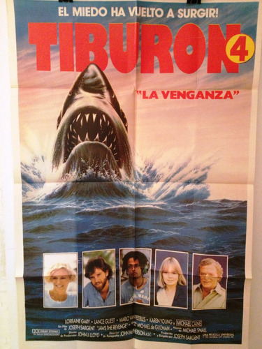 Afiche De Cine Original - Tiburon 4 - La Venganza