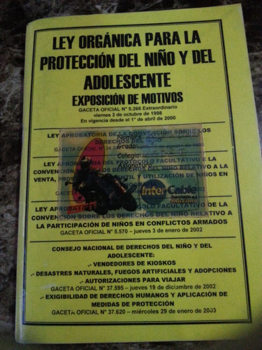 Ley Organica Para La Proteccion Del Niño Y Adolescente Lopna