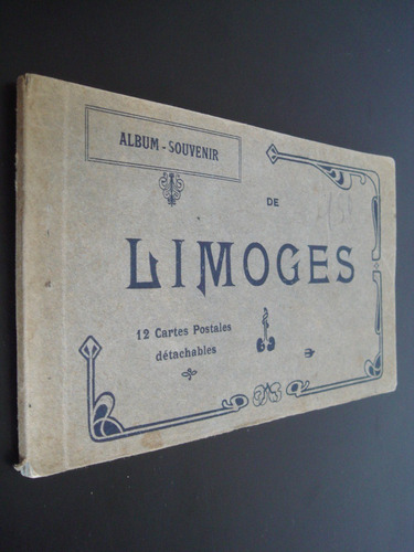 Postales Limoges Album Souvenir Antiguo 12 Cartas Postales