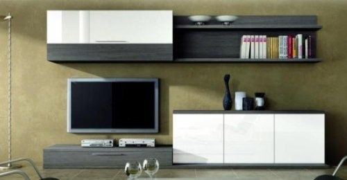 Modulo Mesa Lcd Led Dvd Vajillero Repisa Colgante Estantes.