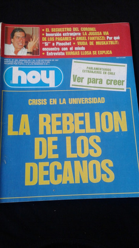 Revista Hoy N° 529 7 Al 13 De Septiembre De 1987